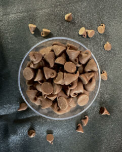 a bowl of mini chocolate chips